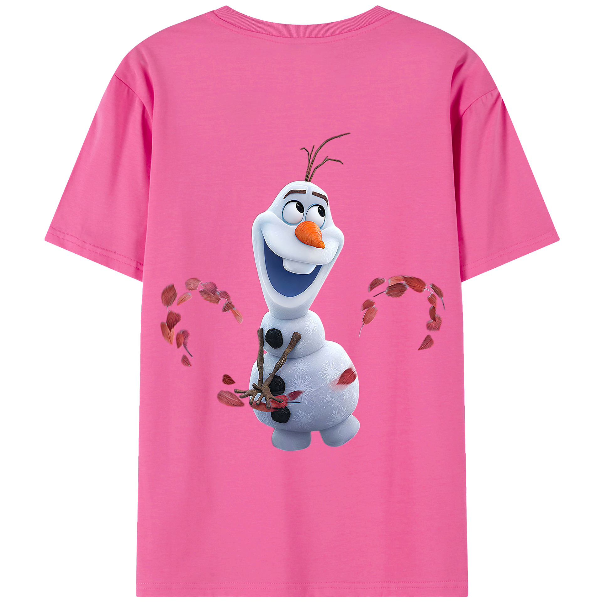 （画像用） アナと雪の女王 アンナ エルサ Frozen Anna Elsa レディース半袖Tシャツ(バックプリント)